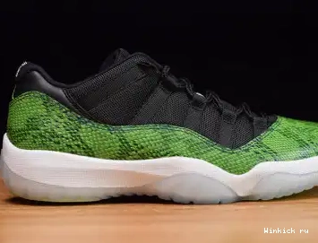 GREEN JORDAN LOW 11 SNAKESKIN - RETRO 0704